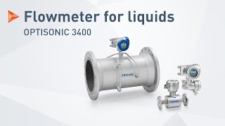 OPTISONIC 3400 von KROHNE – UltraschallDurchflussmessgerät für Flüssigkeiten [upl. by Alauqahs]