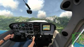 Aerofly FS simulator first Cessna 172 SP tests [upl. by Holmes]