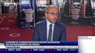 Fabrice Paire Partouche  Le groupe de casinos rouvre ses 39 établissements aujourdhui [upl. by Xuerd]