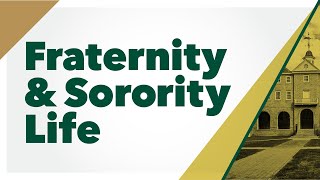 Fraternity amp Sorority Life What do I need to know [upl. by Aihsik380]