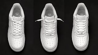 4 Cool Ways How to Lace Nike Air Force 1 Nike Air Force 1 Lacing [upl. by Glassman]