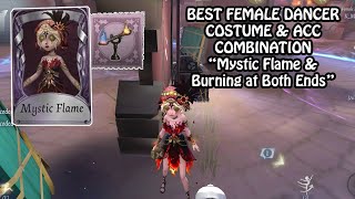 Female Dancer new A costume quotMystic Flamequot gameplay  Identity v [upl. by Ahsemot]