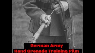 WWII GERMAN ARMY STIELHANDGRANATE  POTATO MASHER HAND GRENADE TRAINING FILM SILENT XD94865 [upl. by Alleinnad436]