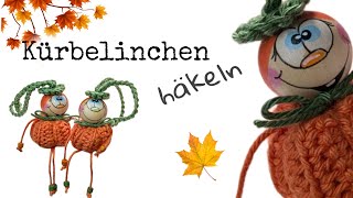 KürbisAnhänger häkeln🍁🍂 Kürbelinchen 💕 [upl. by Lindy]