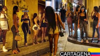 CARTAGENA COLOMBIA WILD NIGHTLIFE DISTRICT FULL TOUR 🇨🇴 [upl. by Acirej]