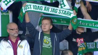 Superettan quotJust i dag är jag starkquot  mäktig inmarsch i fullsatta HammarbyLSK  TV4 Sport [upl. by Acilejna]