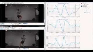 Quintic Biomechanics v26  Right amp Left Snap Kick Analysis using MultiTrial Analysis [upl. by Ylrae986]