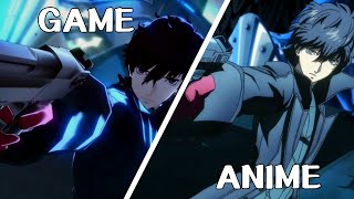 Satanael Shoots Yaldabaoth  Game VS Anime DUB P5A [upl. by Billen]