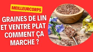 GRAINES DE LIN ET VENTRE PLAT  COMMENT ÇA MARCHE [upl. by Eilyw]