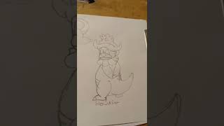 Slowking wass annoying to draw slowpoke art pokemon [upl. by Atimed503]