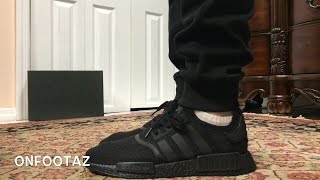 Adidas NMD R1 Triple Black On Foot [upl. by Kaleb]