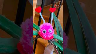 DIY Love Bug Adorable Pom Pom Craft Tutorial 🐞❤️ Kids Crafts DIY Fun [upl. by Dreeda776]