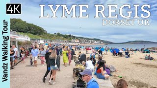 Lyme Regis Dorset UK🇬🇧  Overwhelmed with Tourists  Town amp Coastal Walk  Walking Tour [upl. by Prouty]