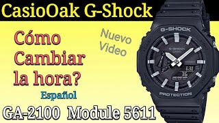 Reloj Casio gshock GA2100 GM2100 Cómo Configurar La Hora Español [upl. by Balbur]