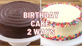 2 Birthday Cake Recipes  How to Make Birthday Cake [upl. by Gypsie]