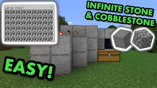 SIMPLE 121 AUTOMATIC STONE FARM TUTORIAL in Minecraft Bedrock MCPEXboxPS4SwitchWindows10 [upl. by Ecal]