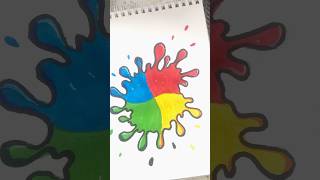 Create spot color drawing art shortvideo short colorful creative [upl. by Sirmons]