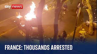 France riots Thousands arrested after fifth night of violent protests [upl. by Hanaj]