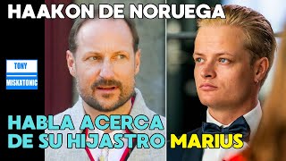 PRÍNCIPE HAAKON DE NORUEGA HABLA SOBRE EL ARRESTO DE SU HIJASTRO MARIUS BORG POR AGRESIÓN [upl. by Ahseel278]