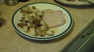 Garlic and rosemary infused pork loin [upl. by Ardnassak]