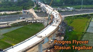 Progres Terkini Flyover Akses Stasiun Tegalluar Kereta Cepat semakin diKebut [upl. by Yblehs221]