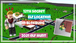 How To Find The 12th Secret Elf  Bloxburg  2021 Elf Hunt [upl. by Cusick89]