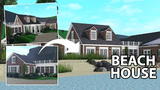 BUILDING A TRADITIONAL BEACH HOUSE IN BLOXBURG [upl. by Lucrece954]