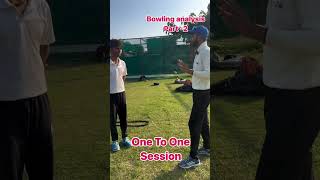 Bowling analysis one to one part2 at Nitinbalramcricketacademy [upl. by Jobye]