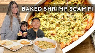 BAKED SHRIMP SCAMPI  Inspired By Ina Garten [upl. by Ynnej527]