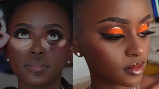 DARK SKIN MAKEUP TUTORIAL [upl. by Ashatan]