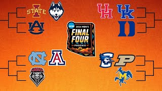 2024 March Madness Tournament Predictions FULL BRACKET [upl. by Coad606]