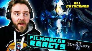 FILMMAKER REACTS STARCRAFT 2  ALL quotLegacy of the Voidquot CUTSCENES [upl. by Llertal]