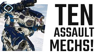 Ten Assault Mechs on one Side  Mechwarrior Online The Daily Dose 1148 [upl. by Anirt]