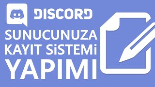 Discord Sunucunuza Kayıt Sistemi Yapımı [upl. by Durrej768]