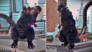 Shin Godzilla Old Vs Remodel  Kaiju Universe [upl. by Amlus]