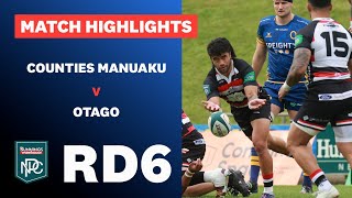 RD 6 HIGHLIGHTS Counties Manukau v Otago Bunnings NPC 2024 [upl. by Aicenek]