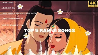 TOP 5 RAM JI SONGS 🚩❤️  NONSTOP SONG  RAM JI NEW HIT SONGS IN 2024 IN HINDI MOST VIRAL [upl. by Argile959]