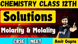 Molarity Class 11  Molarity and Molality Class 11  Molarity and Molality Class 12  Amit Gupta [upl. by Rafaela]