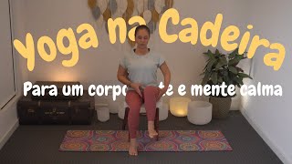 Atividade física idosos  pessoas com pouca mobilidade  Yoga na Cadeira  Exercícios Respiração [upl. by Canty]