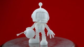 Rotocasting a Resin Toy Figure  the Atomic Bomberman using SmoothCast 65D [upl. by Reggis333]