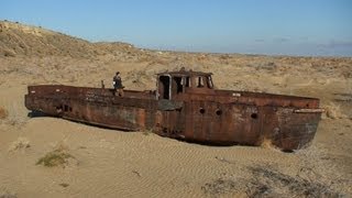 The Dried up Aral Sea EcoDisaster [upl. by Ydnamron514]