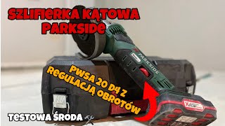 Test szlifierki kątowej PARKSIDE PWSA 20 D4 [upl. by Tandi995]