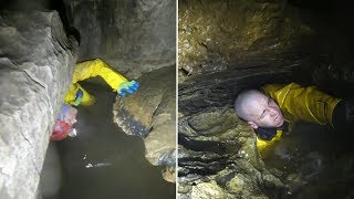 Hölle in der Höhle  Dieser Forscher kriegt Panik als er durch den Felsen kriechen muss [upl. by Lord]