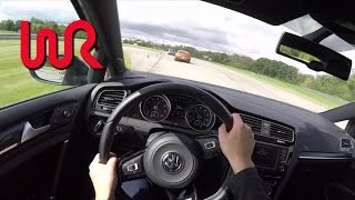 2016 Volkswagen Golf R DSG  WR TV POV Track Review [upl. by Moffat525]