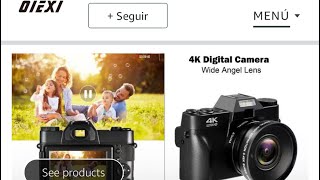 AMAZON OIEXI 4K CÁMARA DIGITAL EN ESPAÑOL [upl. by Oicul]