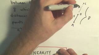 Collinearity and Distance Determining if Three Points are Collinear Example 1 [upl. by Eislel]