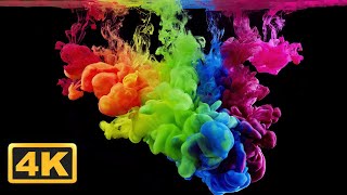 Abstract Liquid V  4 1 Hour 4K Relaxing Screensaver for Meditation Amazing Fluid Relaxing Music [upl. by Pauline]