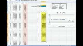 Simulation of Stock Prices in Excel 14 Brownian Motion  Random Walk [upl. by Almire]