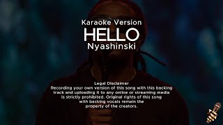 Nyashinski  Hello Karaoke Version [upl. by Jeraldine]