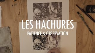 Hachures en dessin  patience amp observation [upl. by Ynoep]